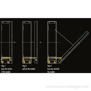 Pop-up Tile Front Service LED Display/LED Panel